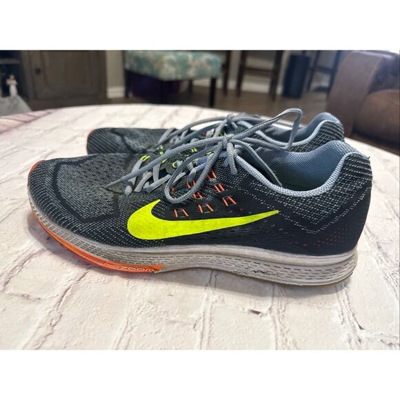 Nike Zoom Structure 18 Sneakers Black Neon Yellow Orange Running Men\'s Size 11.5 main image 7